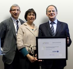 STEF a reçu le Prix de de l'évolution de l'actionnariat salarié sur le plan international, le 22 novembre, au salon Actionaria.