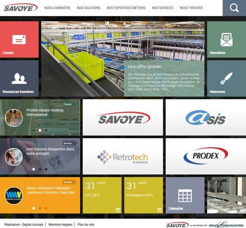 Nouveau portail web : la Division Savoye renforce les synergies