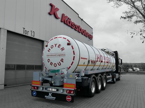 La citerne à bitume sécurisée de Kässbohrer a été conçue en collaboration avec Hoyer Bitumen-Logistik GmbH