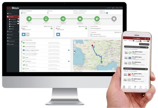 GedMouv est la solution de traçabilité des expéditions, qui facilite la transmission et la remontée des informations de livraison entre donneur d'ordres et transporteur