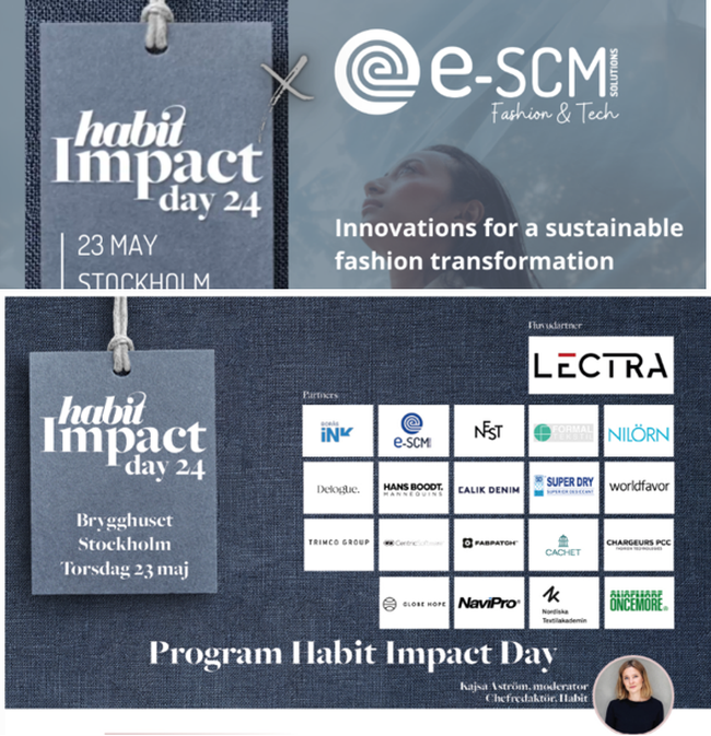 e-SCM au forum Habit Impact Day  Stockholm : linnovation pour une transformation durable de la mode