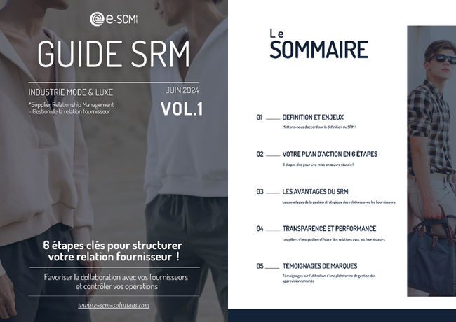 Le guide SRM est disponible sur le site d'e-SCM