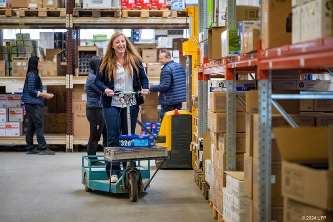 Grâce à l'installation de la solution logicielle de Körber, UFP peut optimiser l'utilisation de l'espace de stockage en moyenne de 15 %.