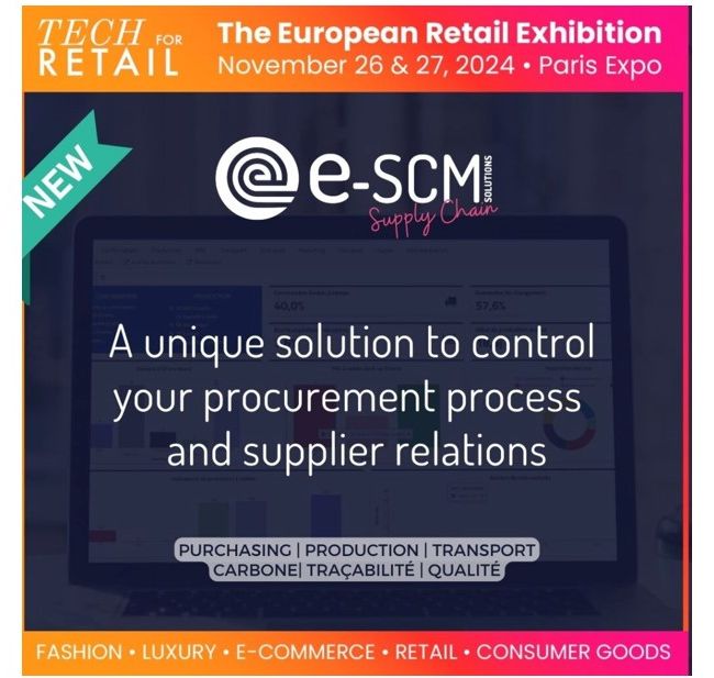 e-SCM au Tech for Retail les 26 et 27 novembre 2024