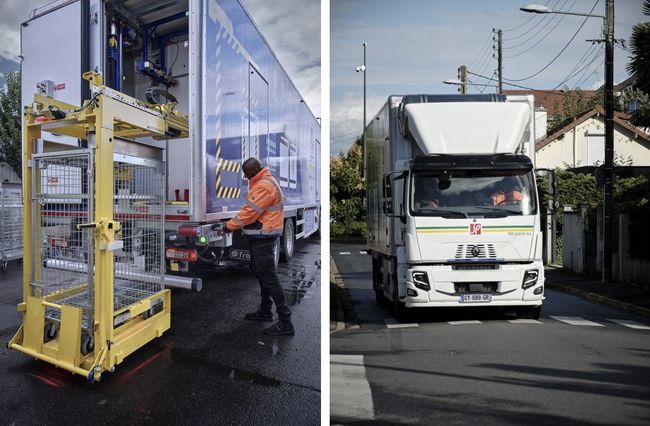 Deliver-Assist est une solution innovante et intelligente dédiée à la logistique urbaine dotée d'un dispositif de carrousel embarqué.<br>
Crédit photo : Guillaume Mussau / Renault Trucks / Jacky Perrenot