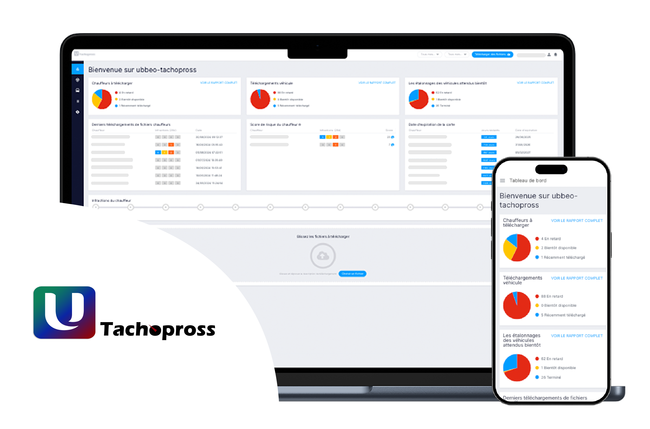 L’application web Tachopross analyse les données issues des chronotachygraphes et cartes des véhicules afin de valider leur conformité avec la réglementation sociales.