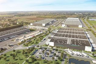 Prologis annonce la pose du premier poteau de la plateforme logistique Douvrin DC4 (62)