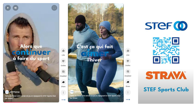 Le STEF Sports Club sur Strava est un club ouvert à toutes et tous qui propose des défis mensuels associant effort sportif et solidarité.<br>
                            Crédit photo : STEF.