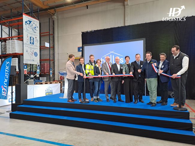 Inauguration de la plateforme de Cholet.<br>
©ID Logistics.