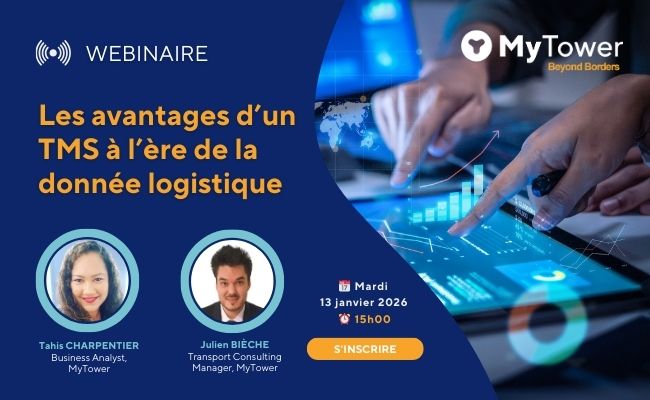 Les avantages d’un TMS à l’ère de la donnée logistique | WEBINAR